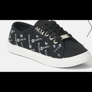 🔥🔥NWT BEBE Denya Logo Sneakers in black . Size 8.5